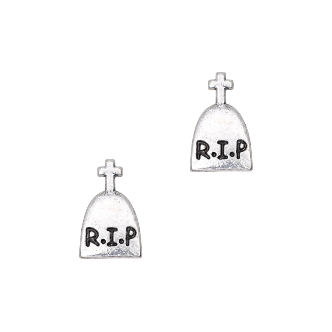 RIP Tombstone Nail Charm