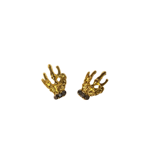 Skull Hands Black Stones
